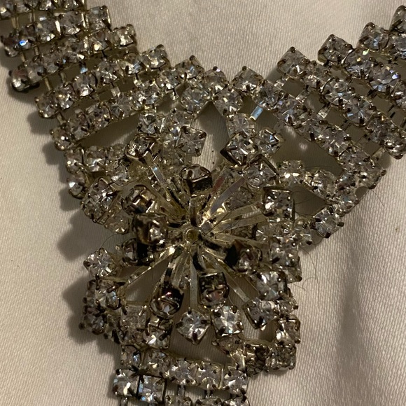 Faux Rhinestone Necklace - Picture 2 of 3